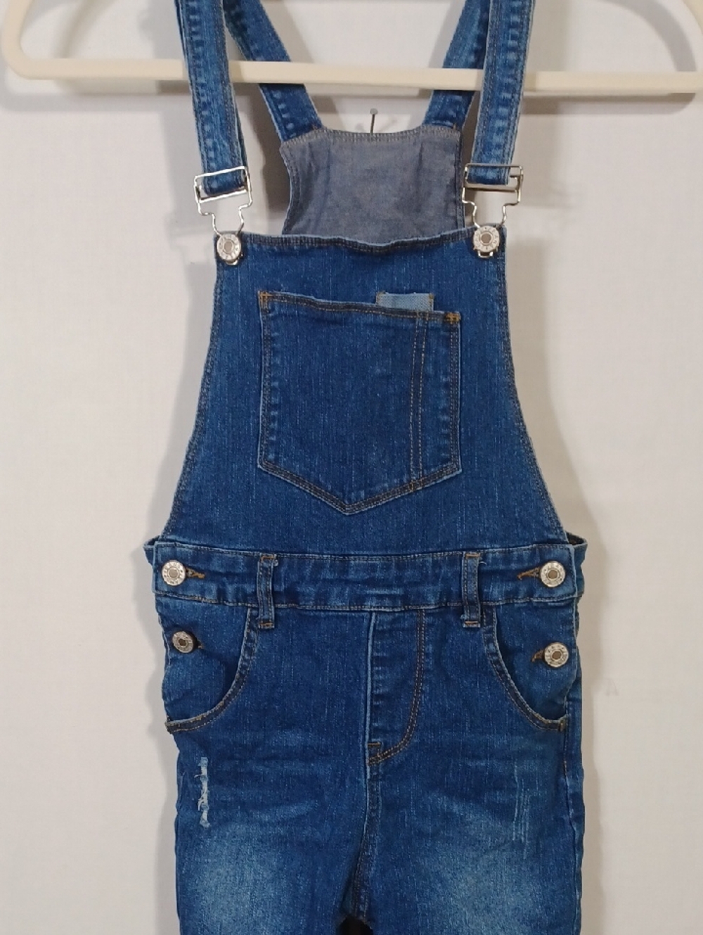 Kids Blue Denim Overalls with Adjustable Straps